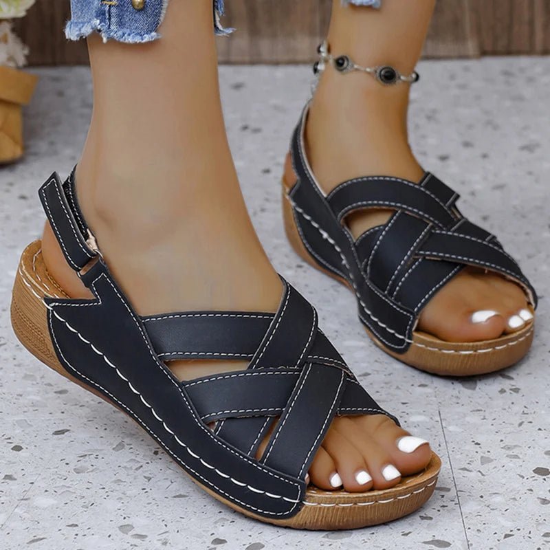 Women Sandals Shoes Summer Beach Shoes Woman Party Sandals For Women Wedge Ladies Shoes Non - Slip Footwear Women Sandal Female - La Tienda Bella