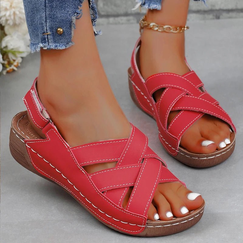 Women Sandals Shoes Summer Beach Shoes Woman Party Sandals For Women Wedge Ladies Shoes Non - Slip Footwear Women Sandal Female - La Tienda Bella