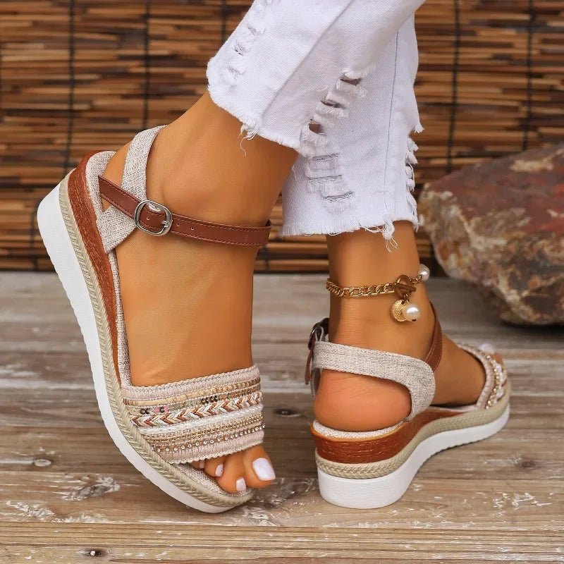 Women Sandals Summer Casual Luxury Flat Sandals Platform Shoes for Women 2024 New Designer Fashion Sandals Sandalias De Mujer - La Tienda Bella