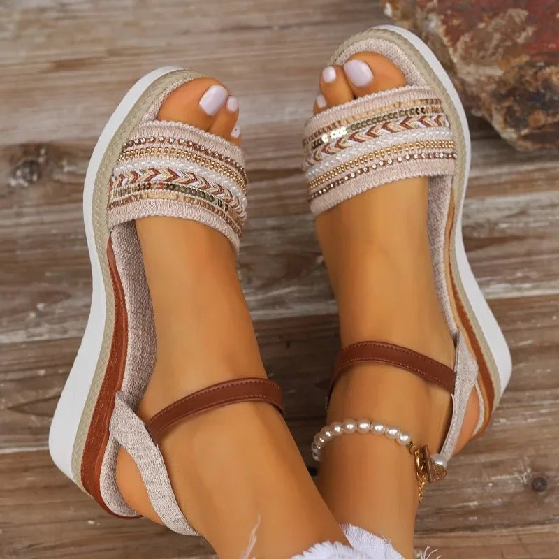 Women Sandals Summer Casual Luxury Flat Sandals Platform Shoes for Women 2024 New Designer Fashion Sandals Sandalias De Mujer - La Tienda Bella
