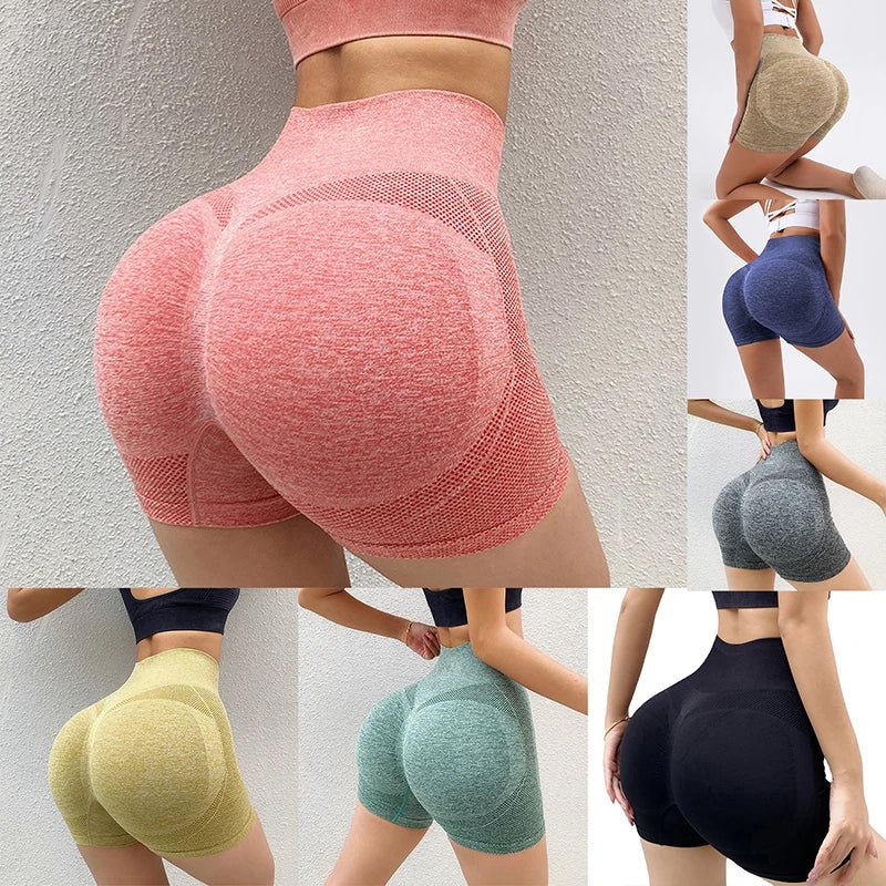 Women Shorts Sports For Women New Cycling Jogging Fitness High Waist Push up - La Tienda Bella