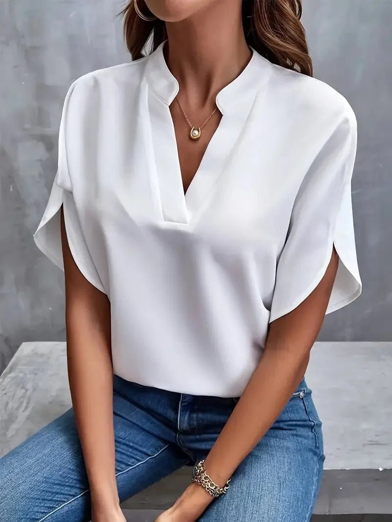 Women’s Casual Button - Down Shirt – Loose Fit Long Sleeve Top - La Tienda Bella