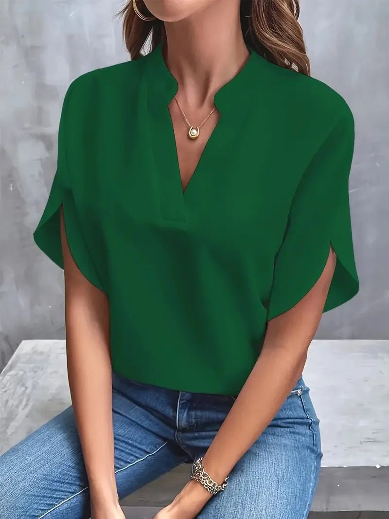 Women’s Casual Button - Down Shirt – Loose Fit Long Sleeve Top - La Tienda Bella