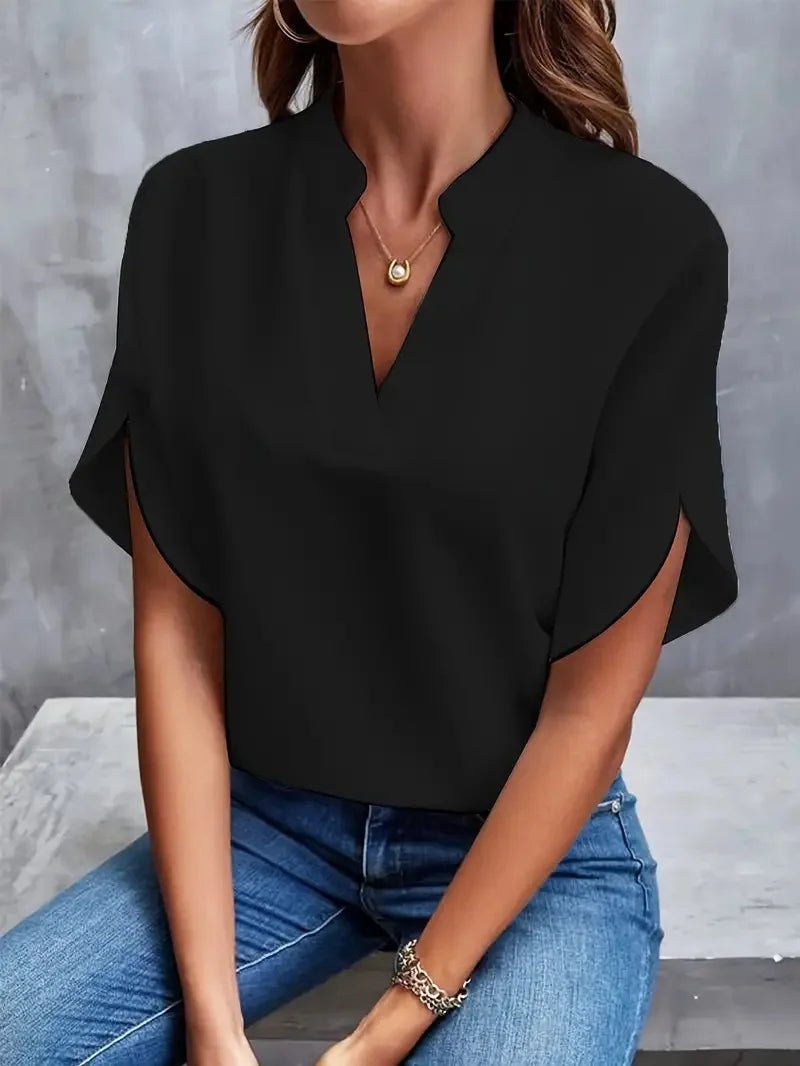 Women’s Casual Button - Down Shirt – Loose Fit Long Sleeve Top - La Tienda Bella