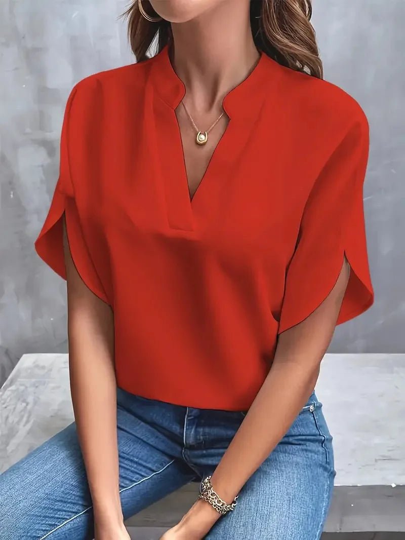 Women’s Casual Button - Down Shirt – Loose Fit Long Sleeve Top - La Tienda Bella