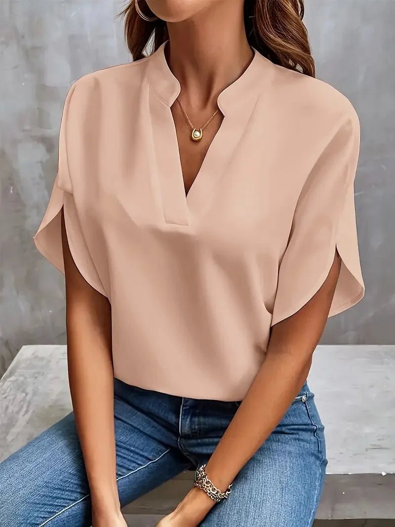 Women’s Casual Button - Down Shirt – Loose Fit Long Sleeve Top - La Tienda Bella