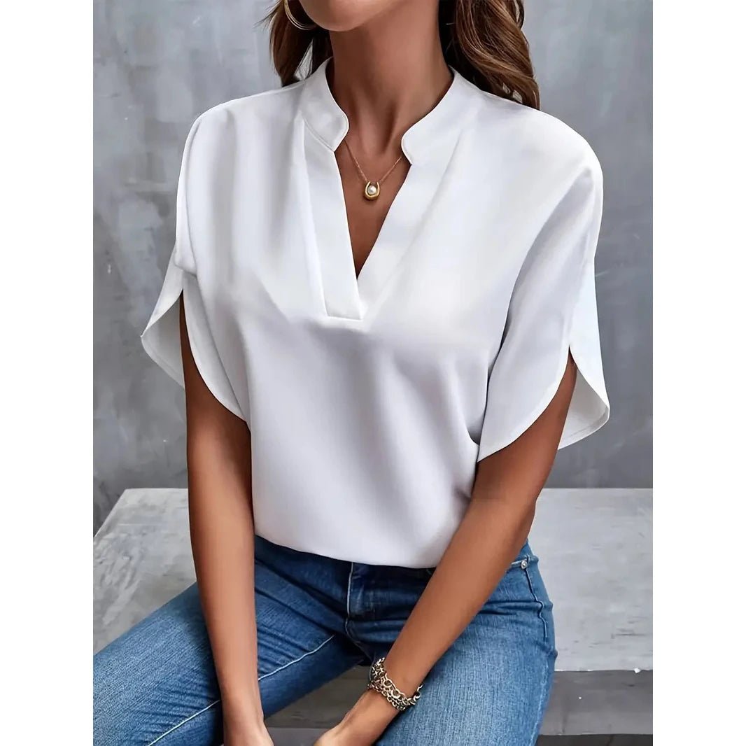 Women’s Casual Jumpsuit – Summer Short Sleeve Playsuit - La Tienda Bella
