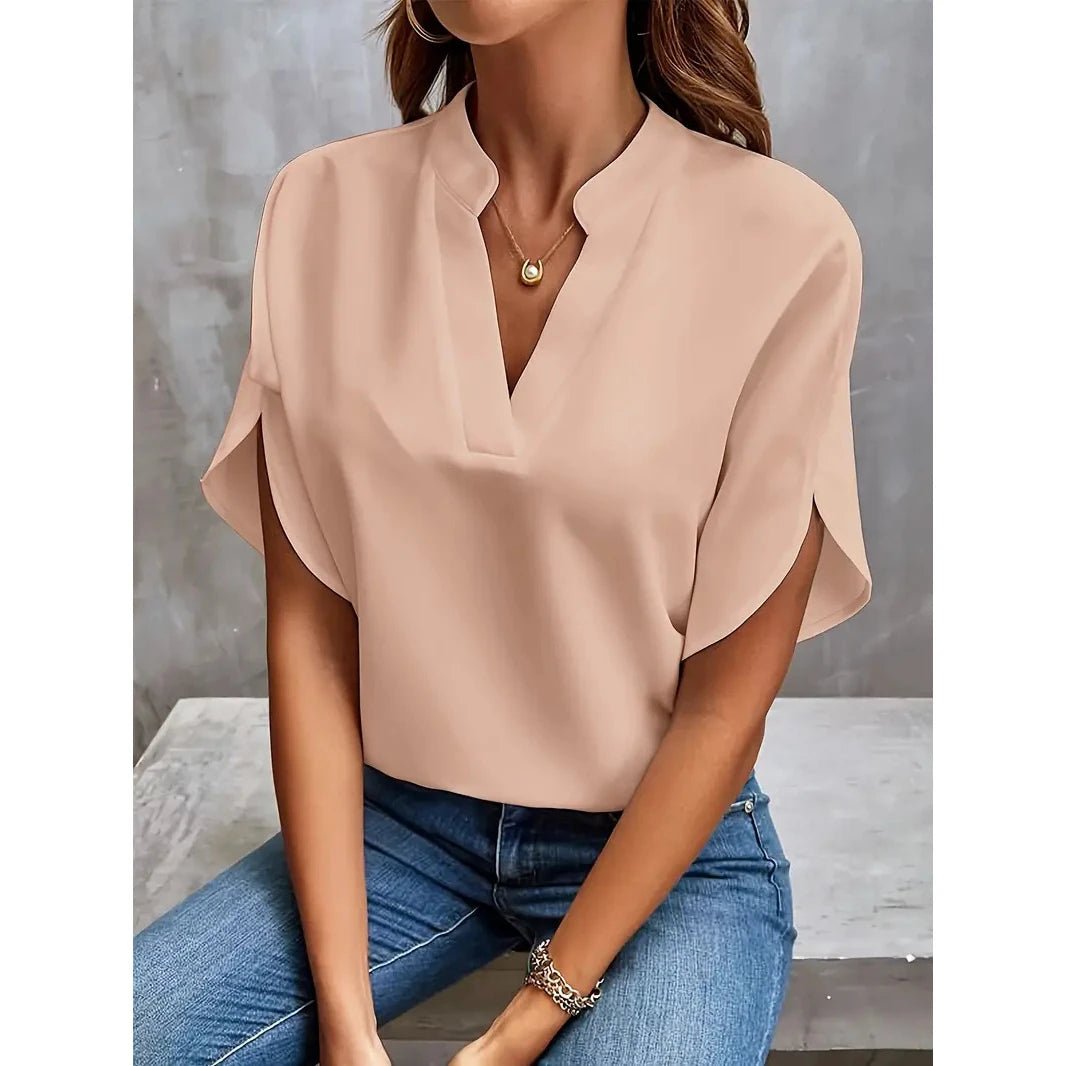 Women’s Casual Jumpsuit – Summer Short Sleeve Playsuit - La Tienda Bella