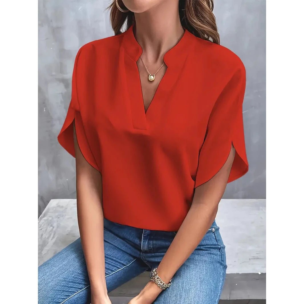 Women’s Casual Jumpsuit – Summer Short Sleeve Playsuit - La Tienda Bella