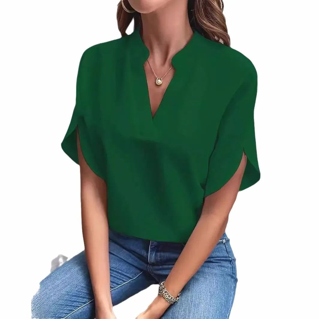 Women’s Casual Jumpsuit – Summer Short Sleeve Playsuit - La Tienda Bella