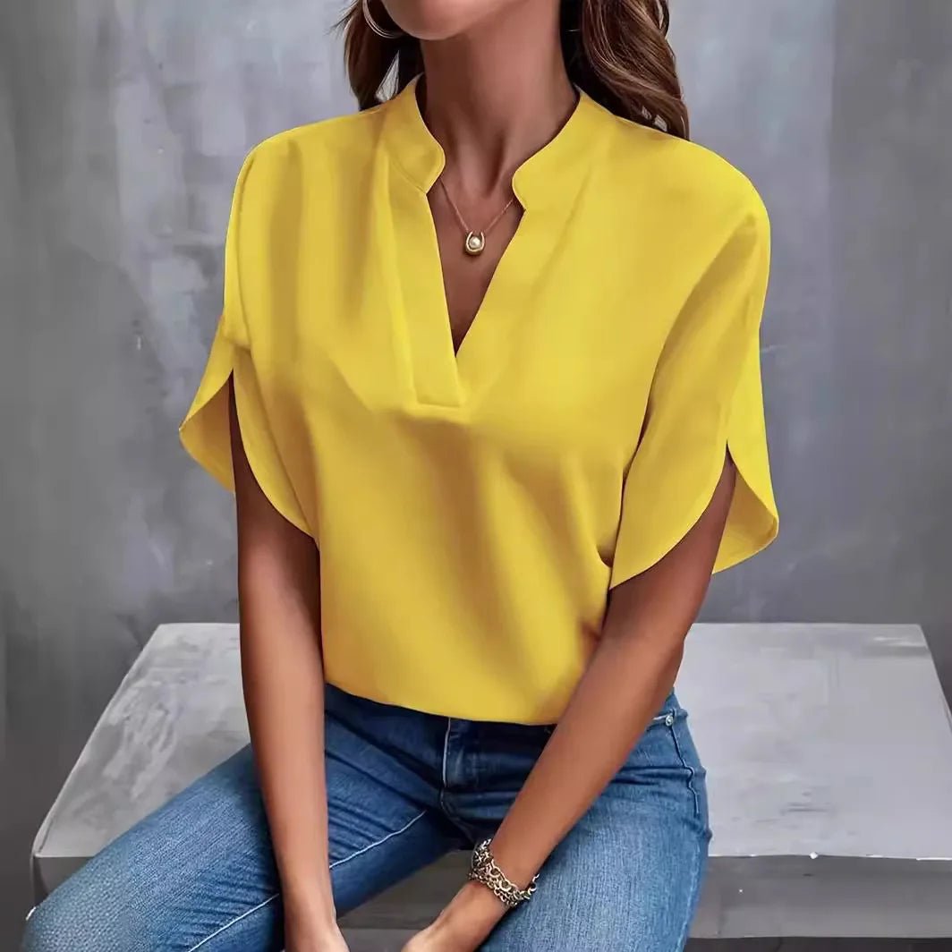 Women’s Casual Jumpsuit – Summer Short Sleeve Playsuit - La Tienda Bella