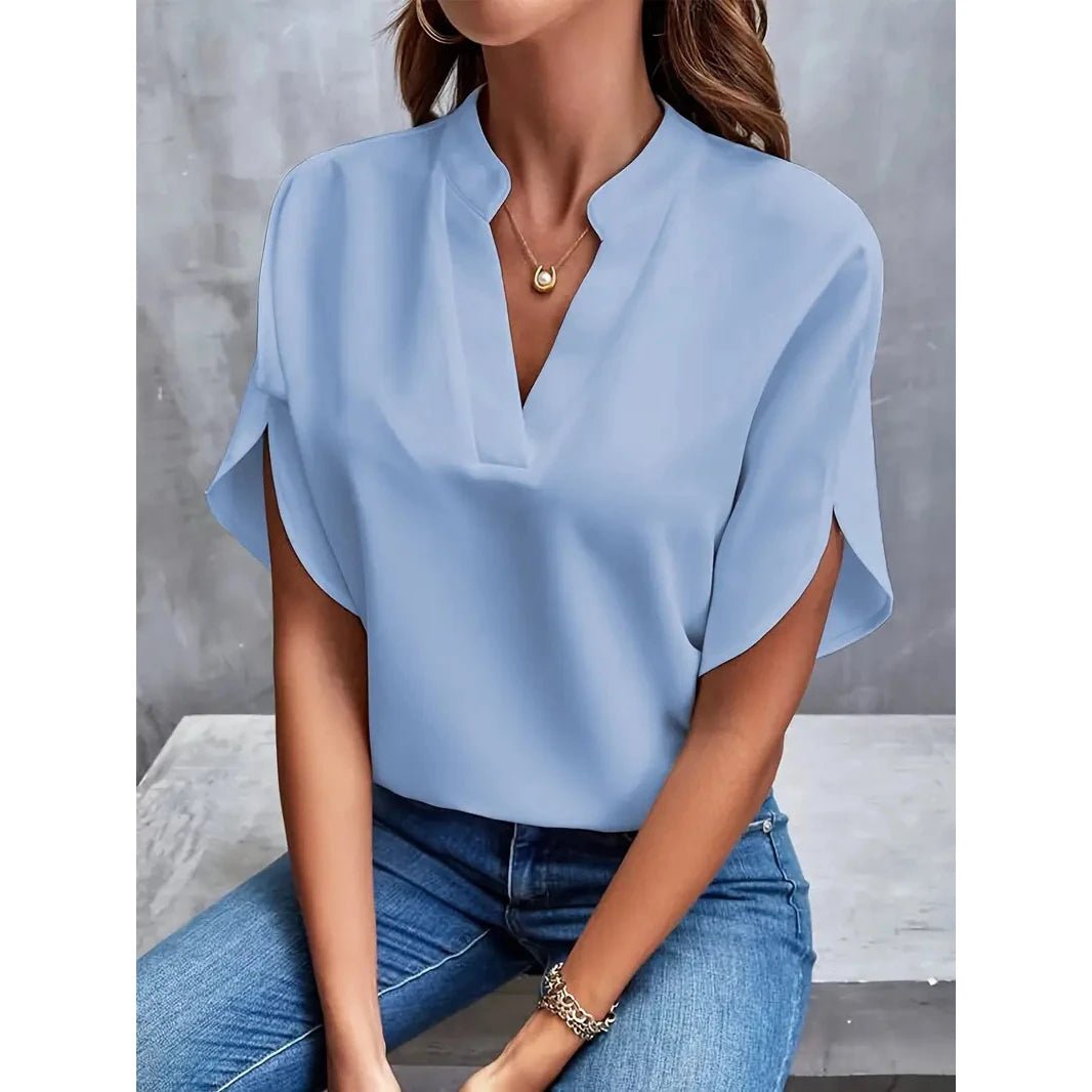 Women’s Casual Jumpsuit – Summer Short Sleeve Playsuit - La Tienda Bella