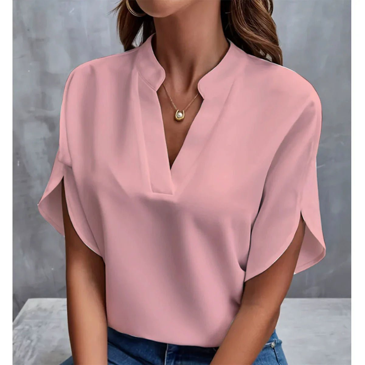 Women’s Casual Loose-Fit T-Shirt – Summer Short Sleeve Top - La Tienda Bella