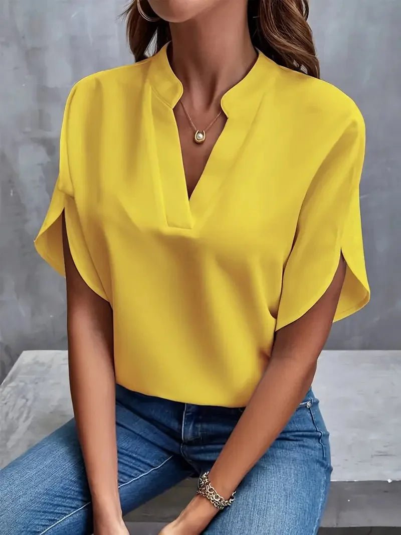 Women’s Casual Loose-Fit T-Shirt – Summer Short Sleeve Top - La Tienda Bella