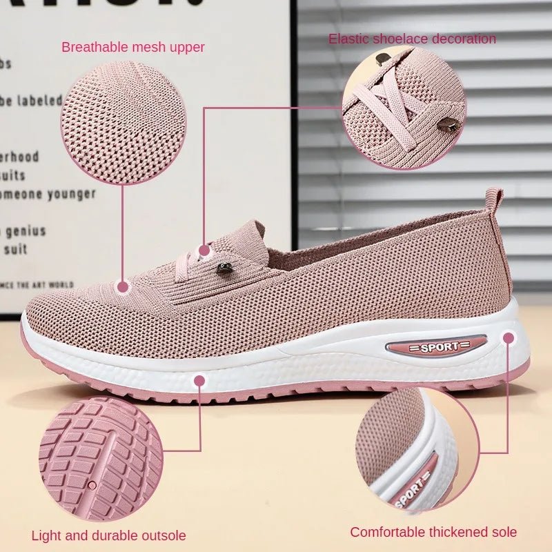 Women's Shoes 2025 Casual Sneakers Breathable Mesh Chunky Sole Affordable Free Shipping - La Tienda Bella