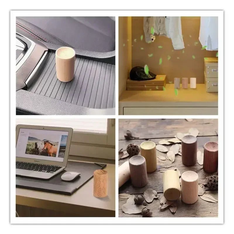 Wooden Essential Oil Aromatherapy Diffuser Wooden Diffuser Eco - Friendly Fragrance Diffused Wood Refreshing Sleep Aid For Home - La Tienda Bella